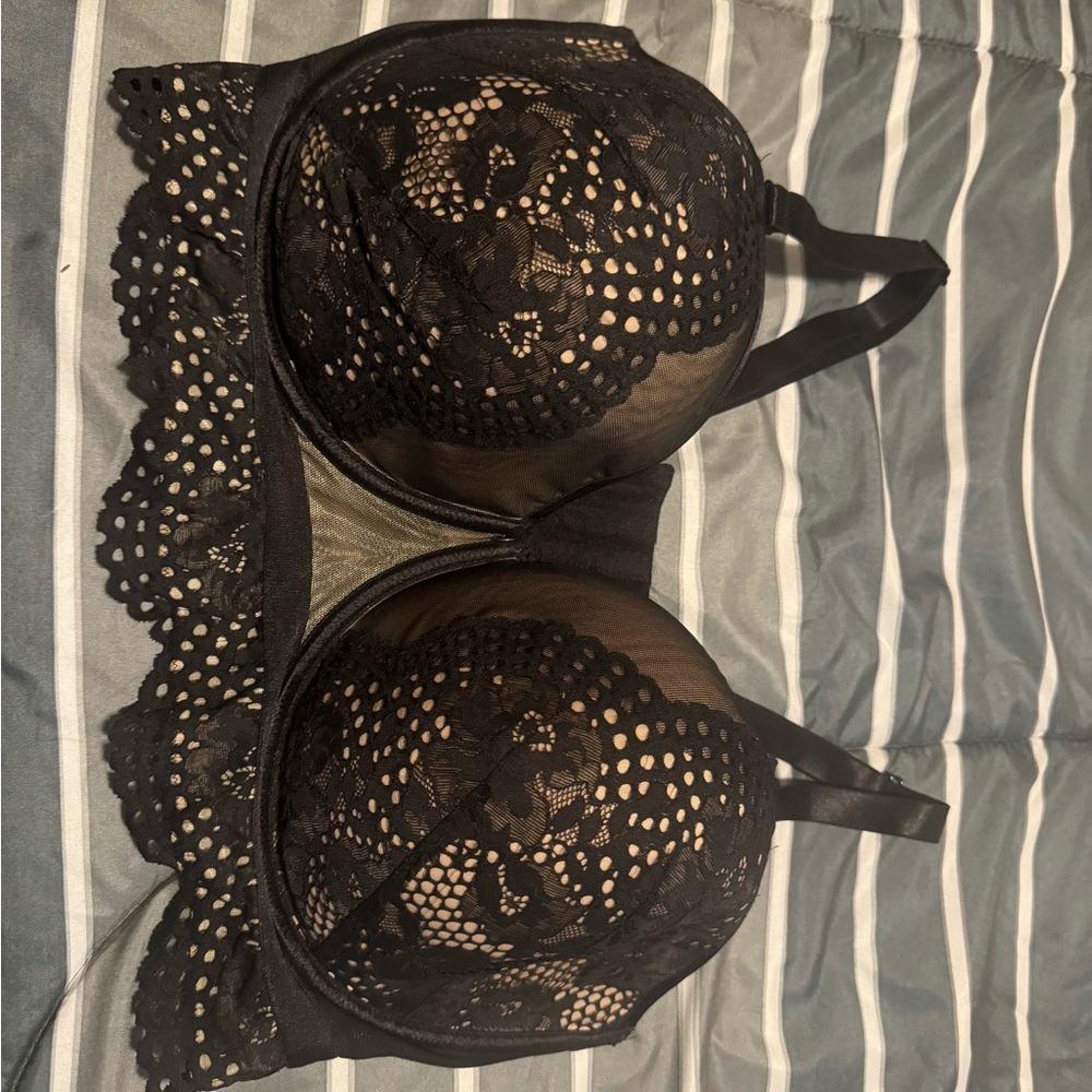 Elegant Black Lace Bra